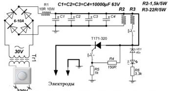 Схема и описание конденсаторной сварки